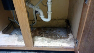 restoration for under sink damage
