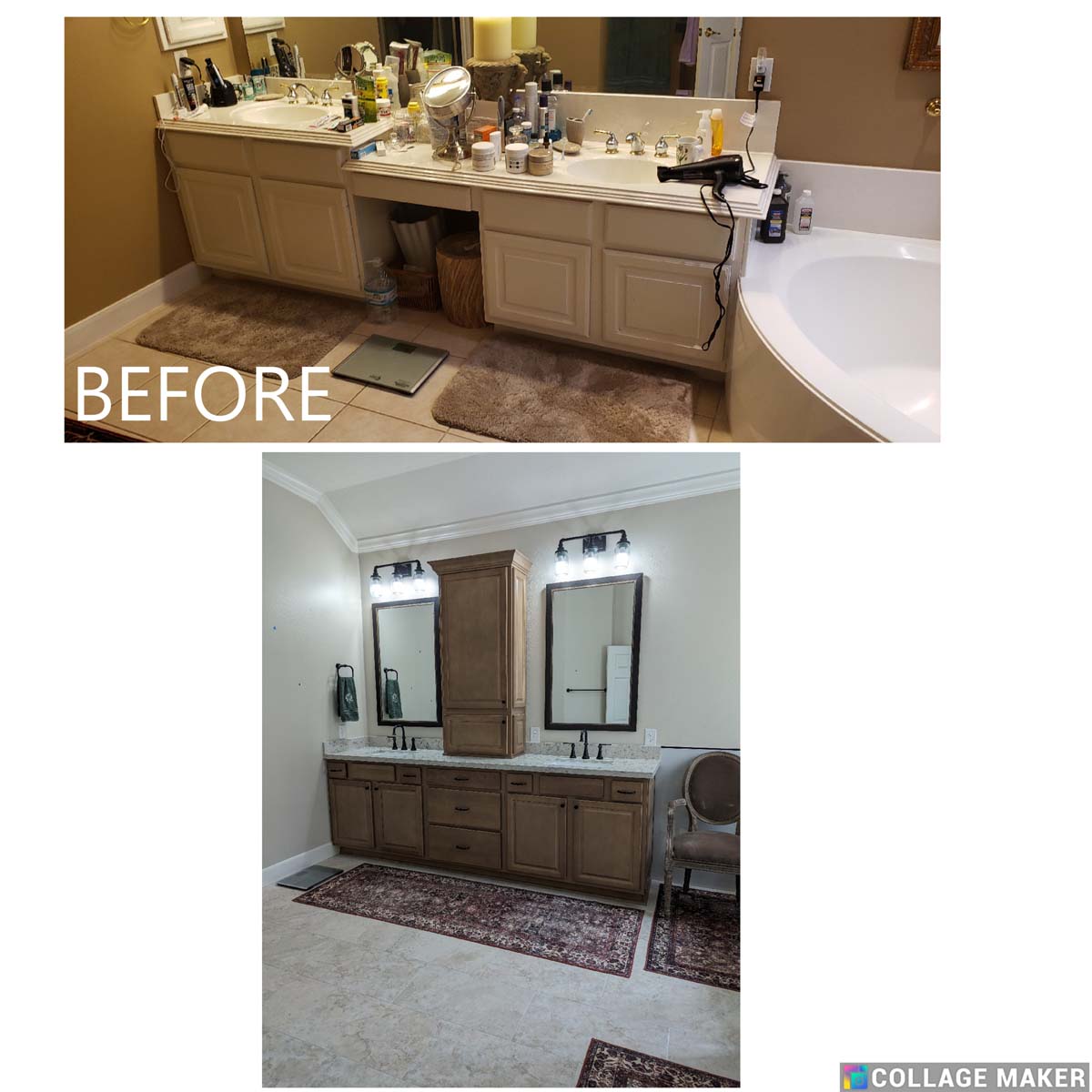Remodel before / after