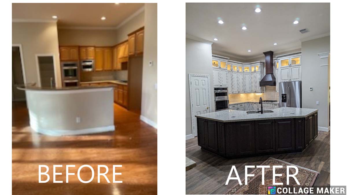Remodel before / after