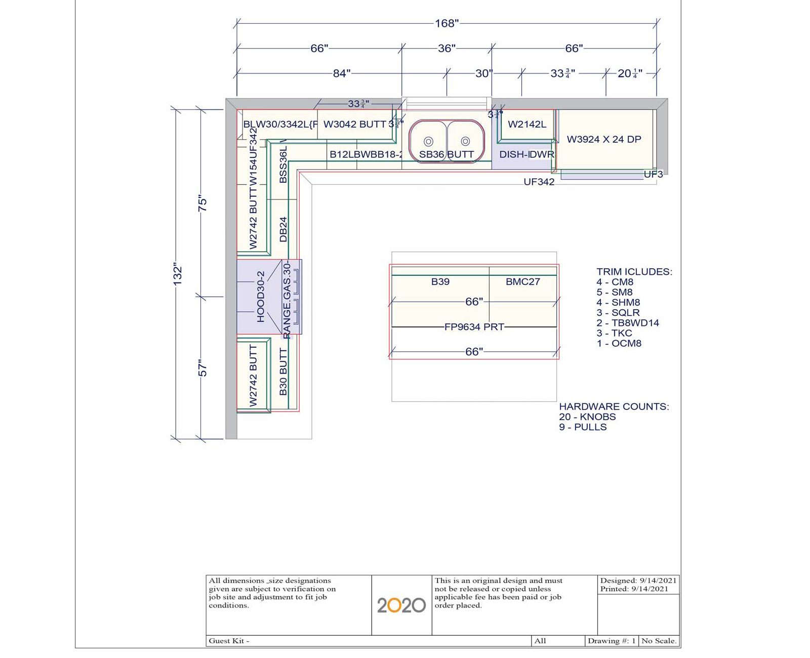 Layout & Elev - Guest Kit RGR Model